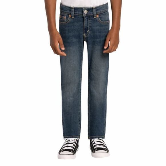 Boys 510 Skinny Levi Jeans, dark wash denim, whisker detail size 16 Levi's - Picture 1 of 6